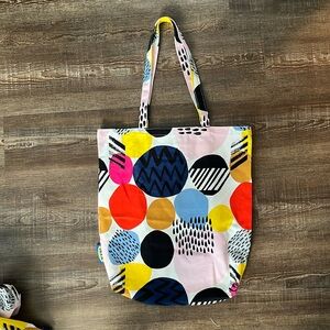 Ikea POTTFRILLA Canvas Tote Bag Colorful